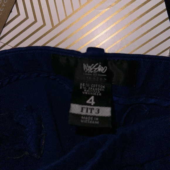 Mossimo | Blue Straight Legged Pants | Stretch | Size 4 - Picture 2 of 4